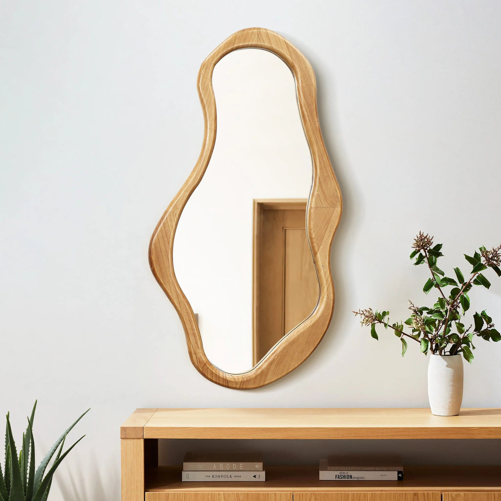 Japandi Organic Oval Mirror - Japandi