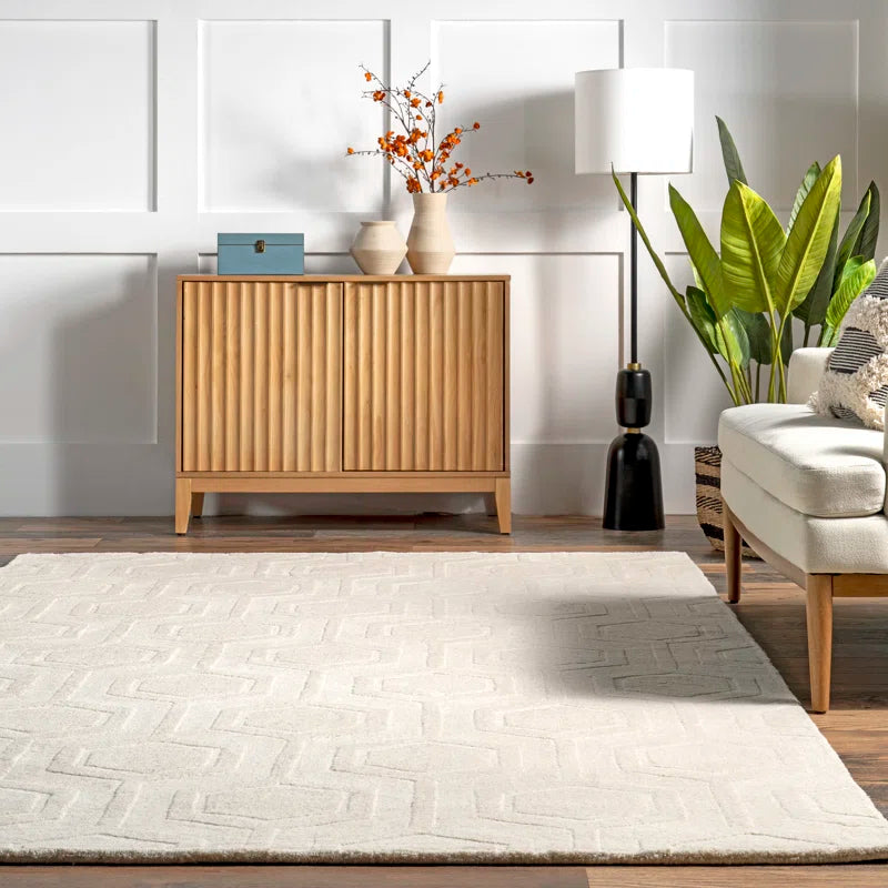 Japandi Hexagonal Pattern Rug - Japandi