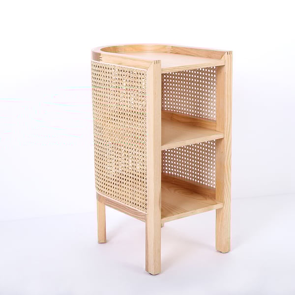 Japandi Rattan Nightstand - Japandi