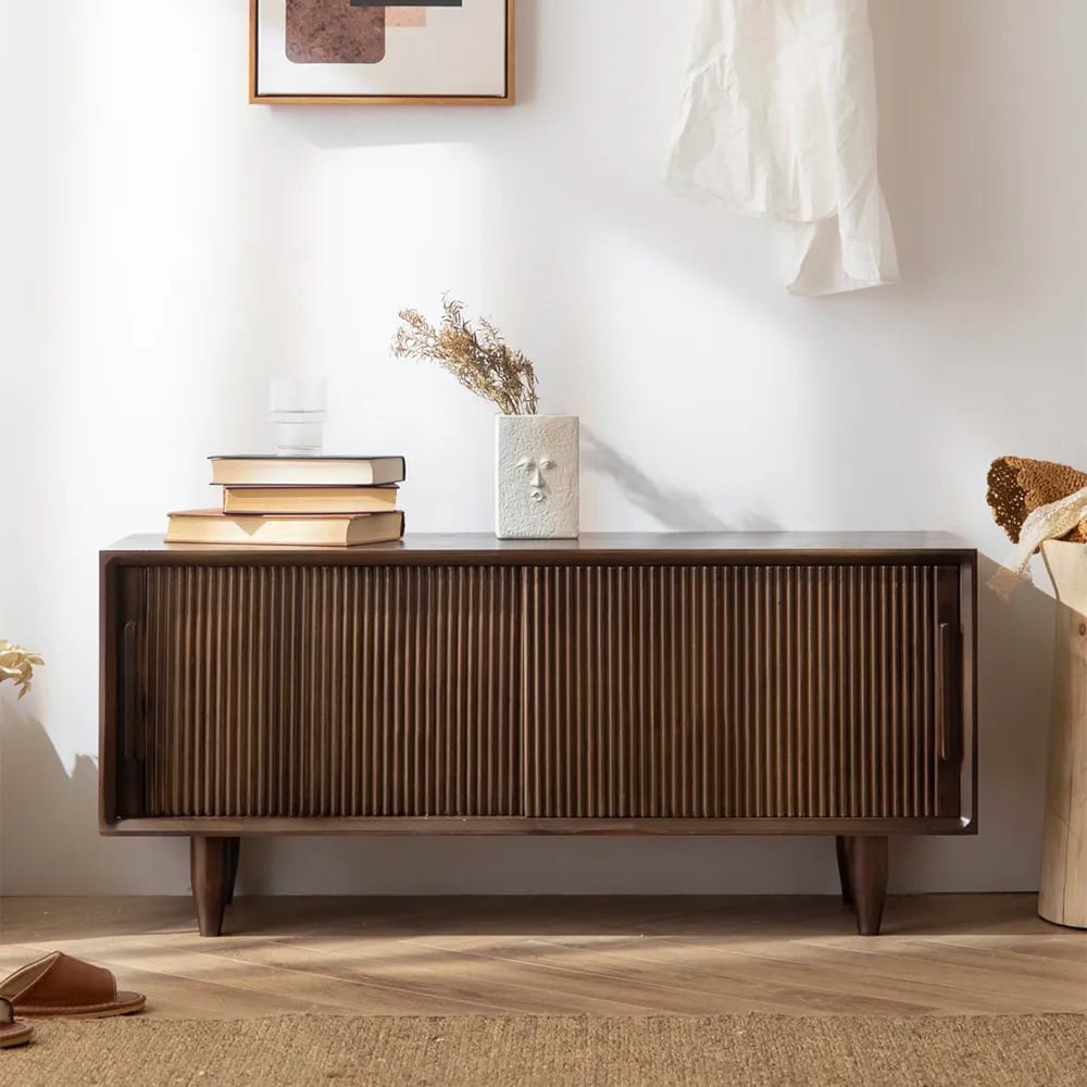 Japandi Wooden Storage Bench - Japandi