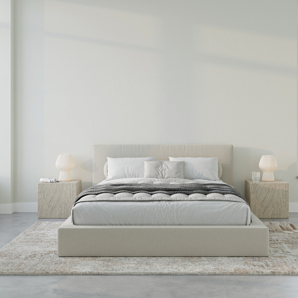 Japandi Neutral Bed - Japandi