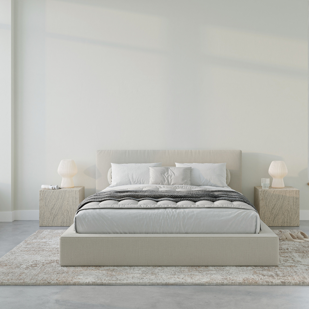 Japandi Neutral Bed - Japandi