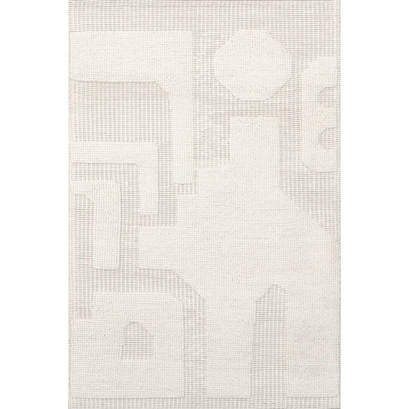 Ivory Geometric Japandi Rug - Japandi