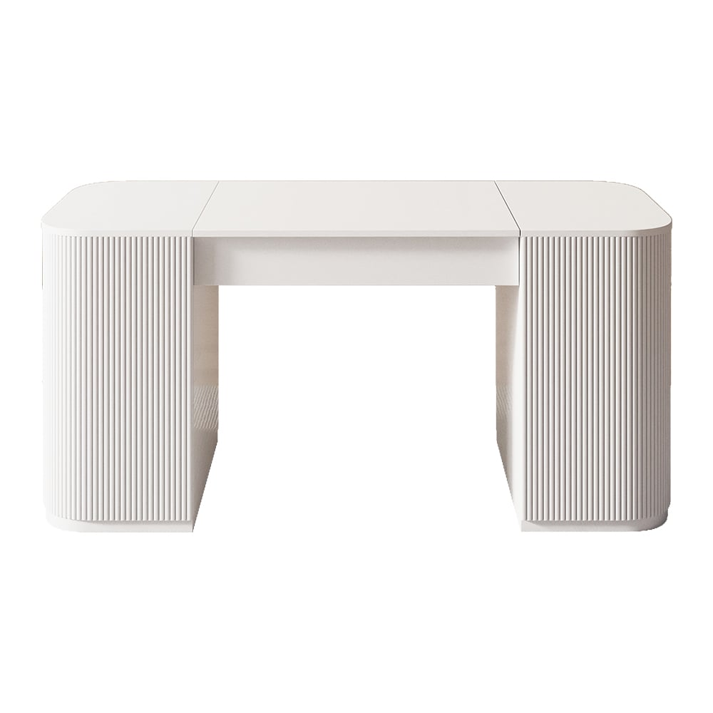 Japandi White Desk - Japandi