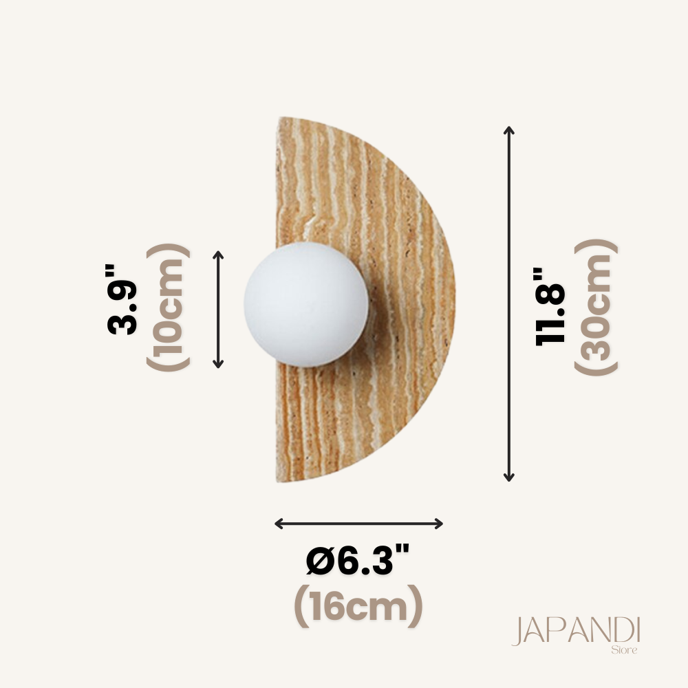 Japandi Moon Wall Light | Japandi.co - Japandi