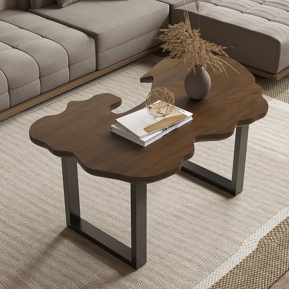 Japandi Rustic Coffee Table - Japandi
