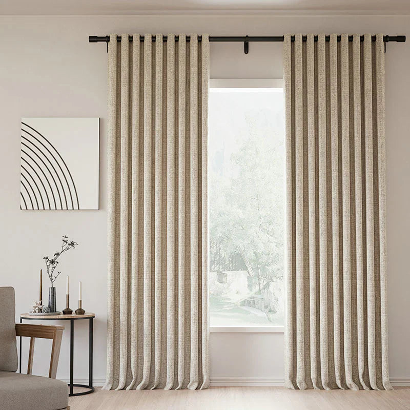 Japandi Linen Blackout Curtains | Grommet - Japandi