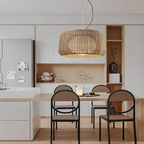 Japandi Tapered Glass Pendant Light – Feor - Japandi