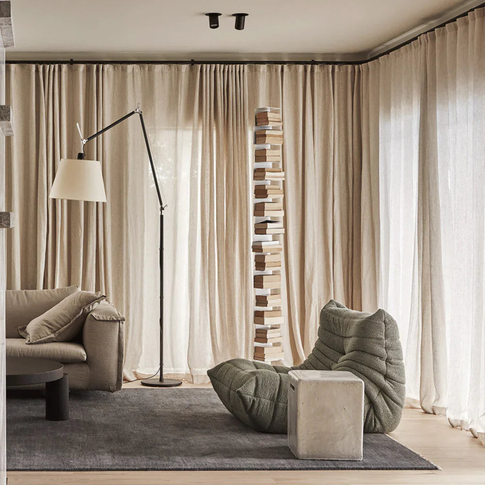 Japandi Airy Linen Curtains | Soft Top - Japandi