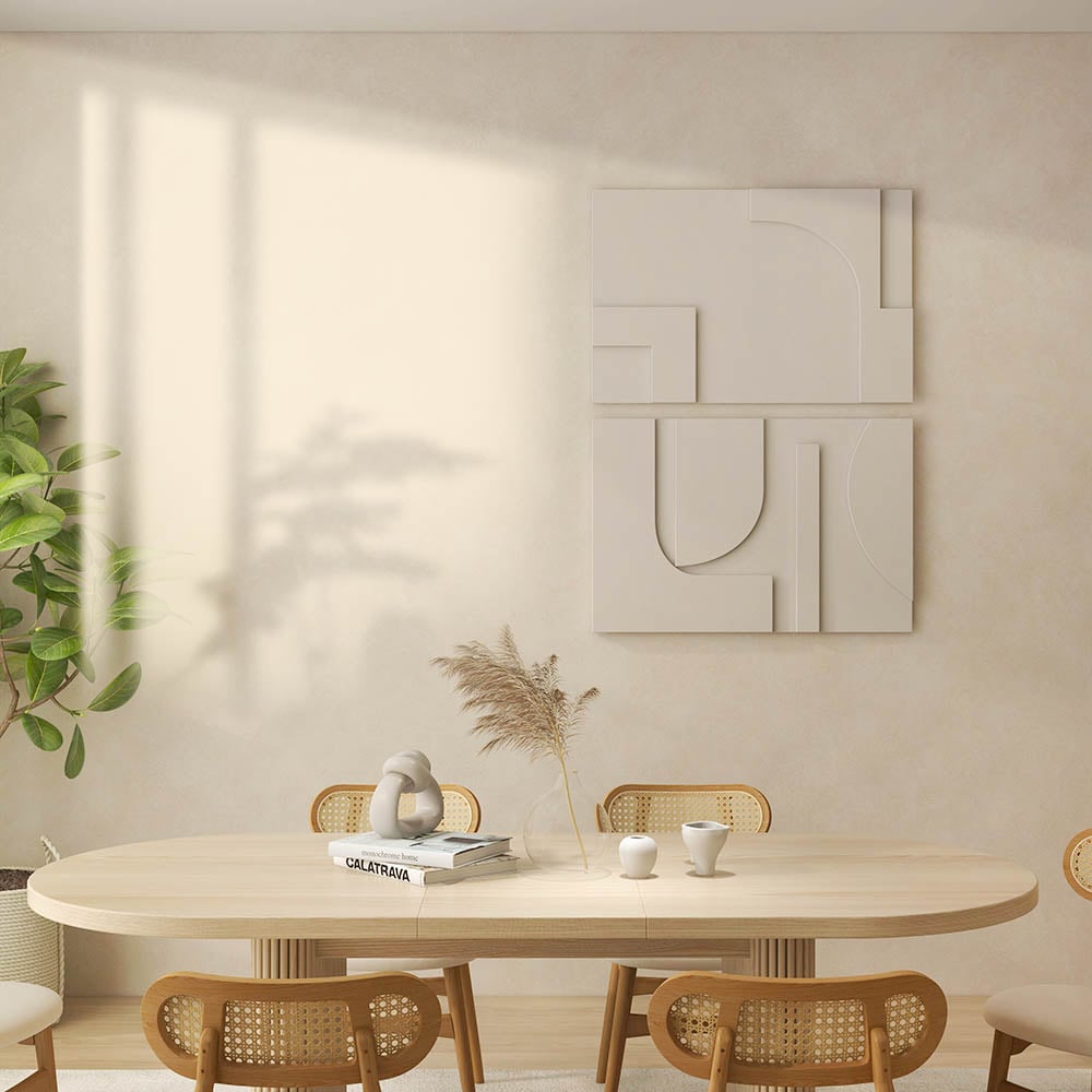 Japandi 3D Wall Art (2 Pieces) - Japandi