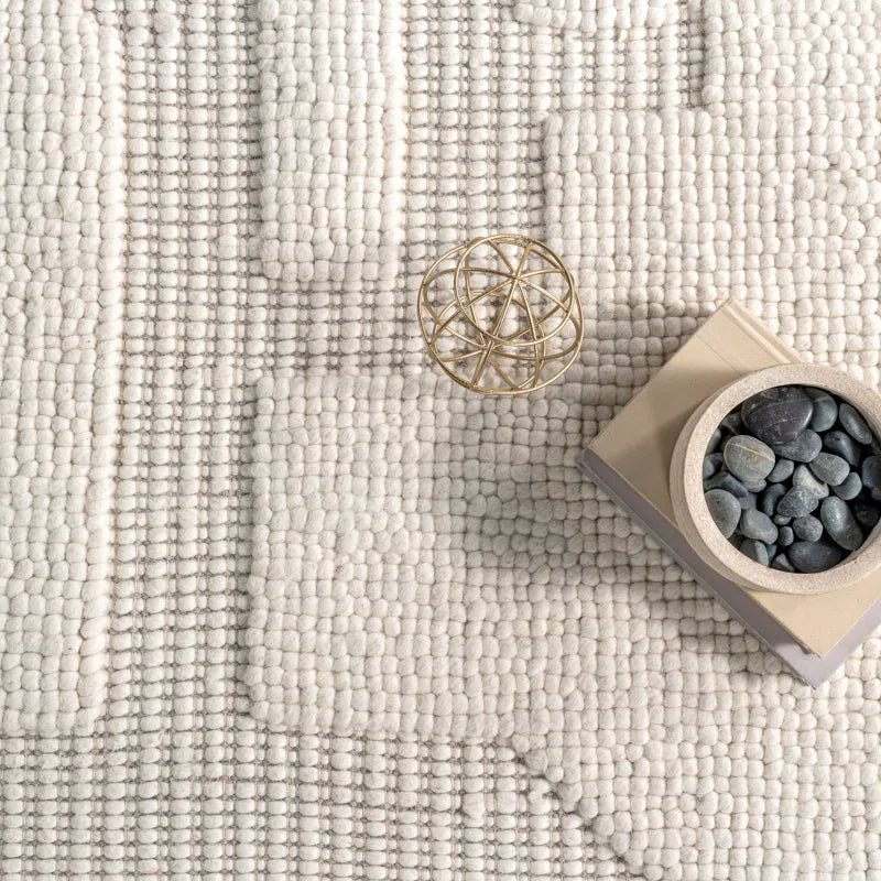 Ivory Geometric Japandi Rug - Japandi