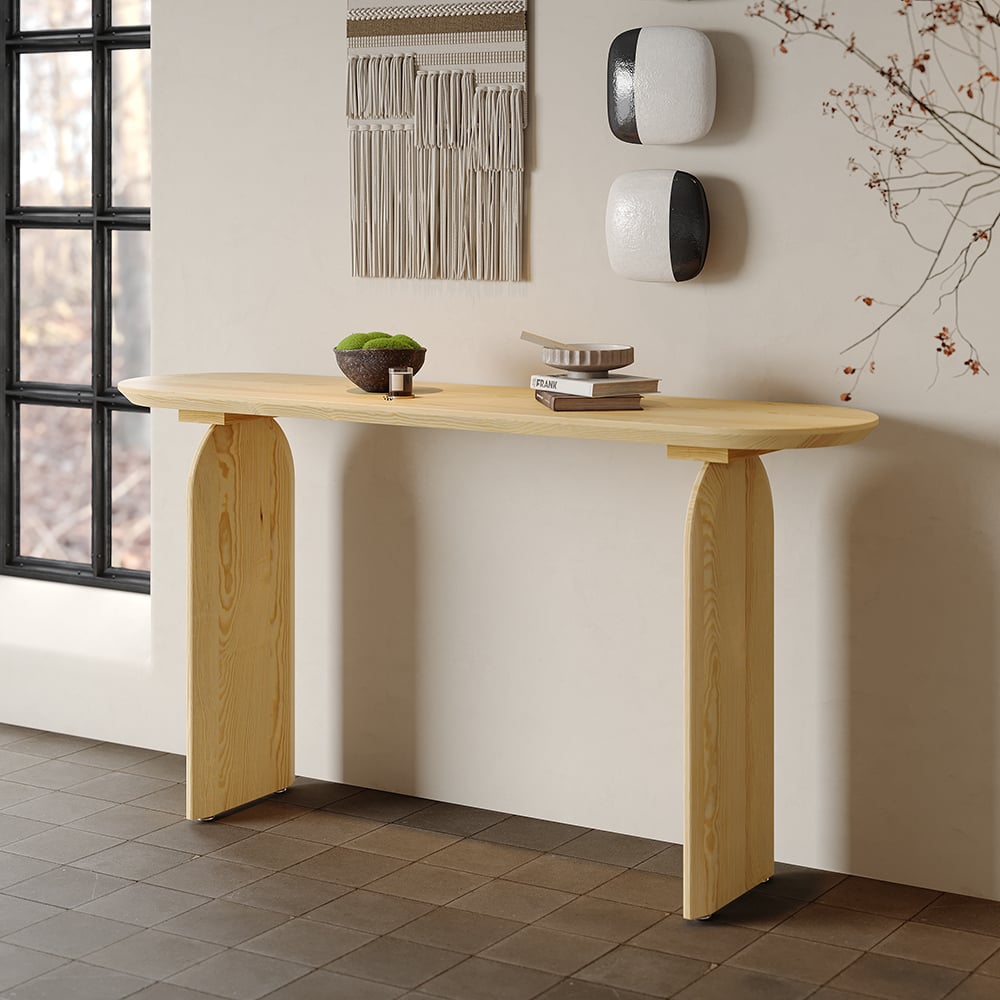 Japandi Rustic Console Table - Japandi