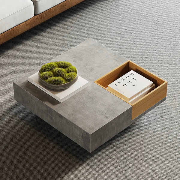 Japandi Gray Coffee Table - Japandi