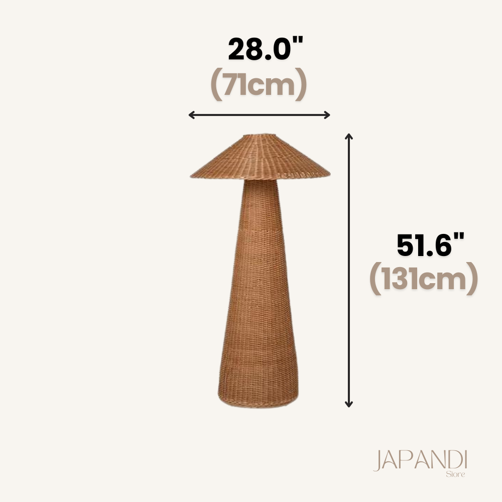 Japandi Wicker Floor Lamp | Japandi.co - Japandi