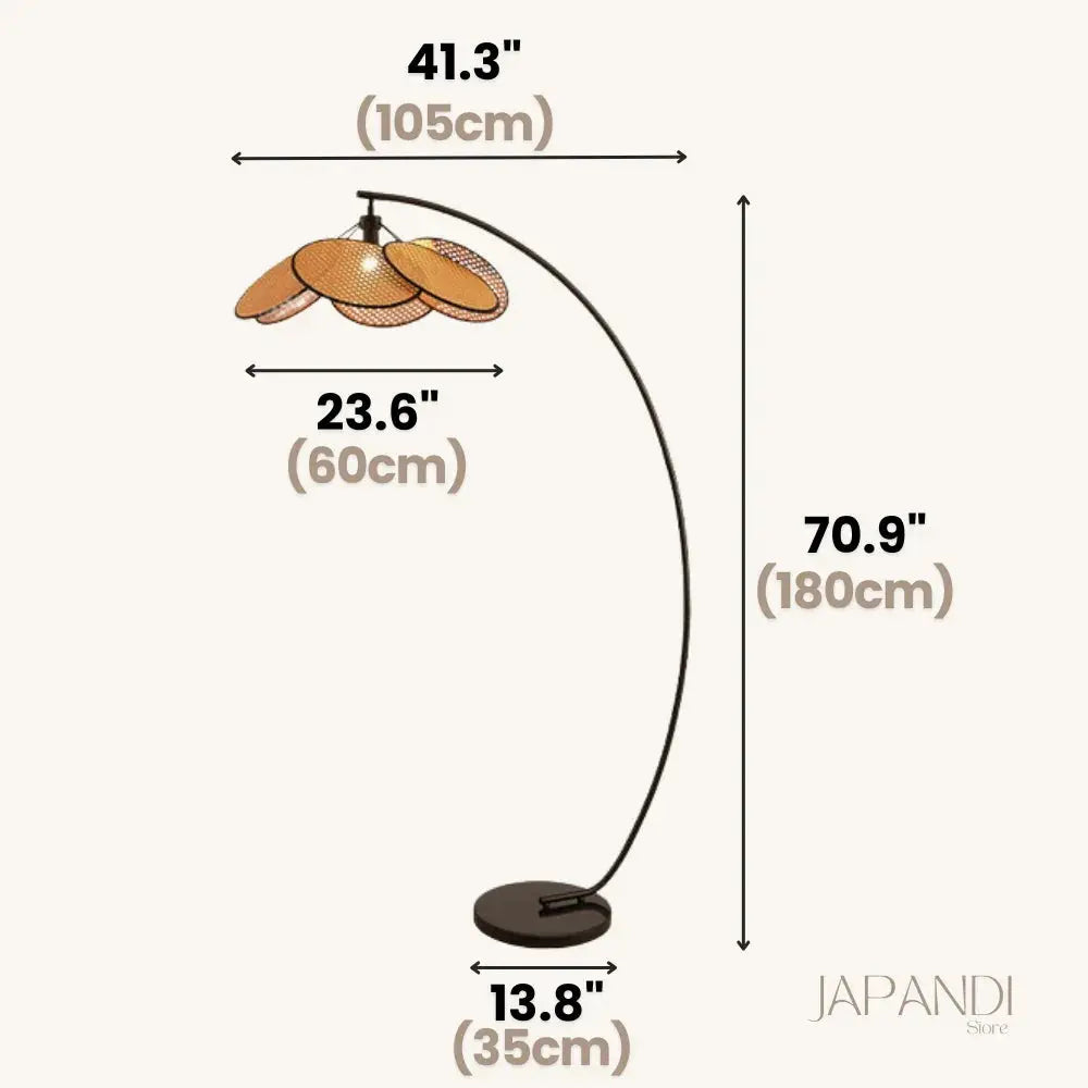 Japandi Rattan Floor Lamp | Japandi.co - Japandi