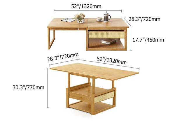 Japandi Folding Coffee Table - Japandi