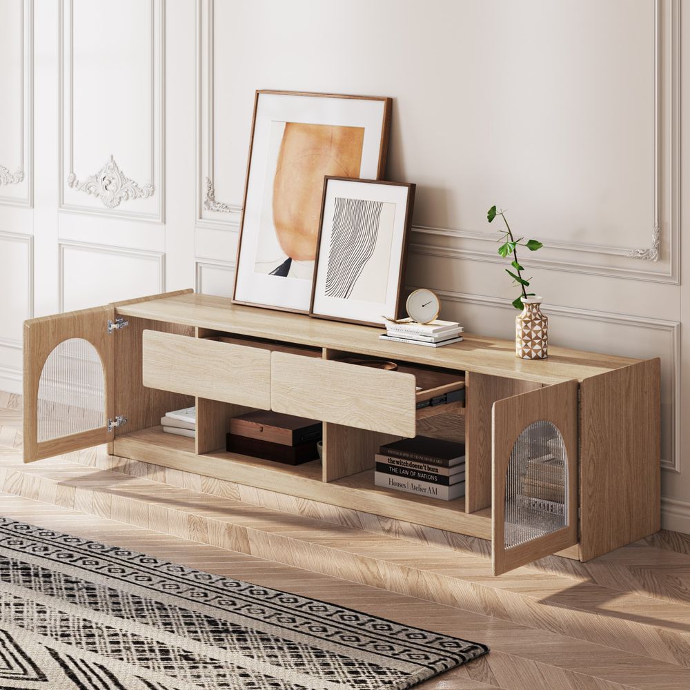 Japandi Arch Design TV Stand - Japandi