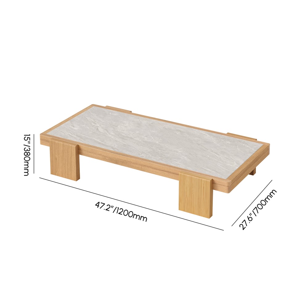 Japandi 4-Piece Outdoor Teak Sofa Set With Coffee Table - Japandi