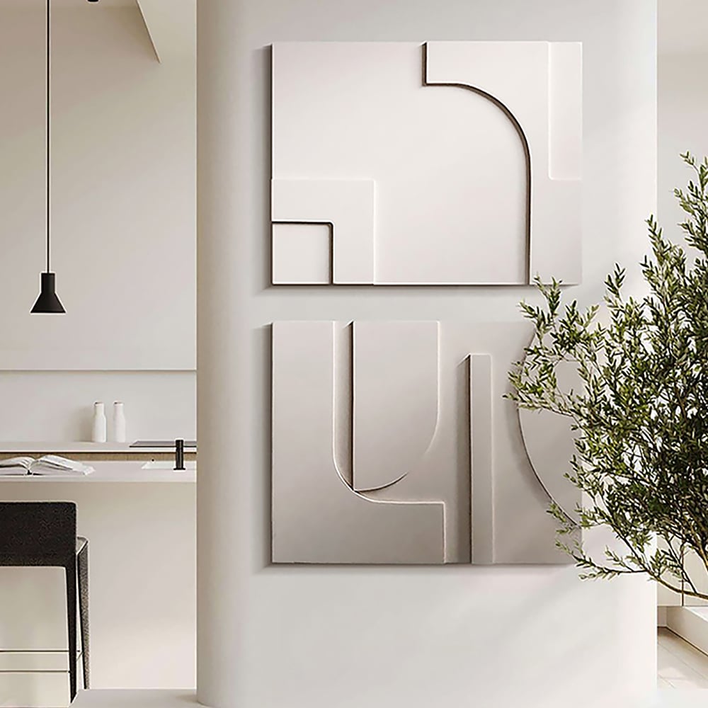 Japandi 3D Wall Art (2 Pieces) - Japandi