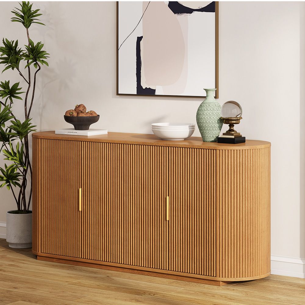 Japandi Ash Wood Sideboard - Japandi