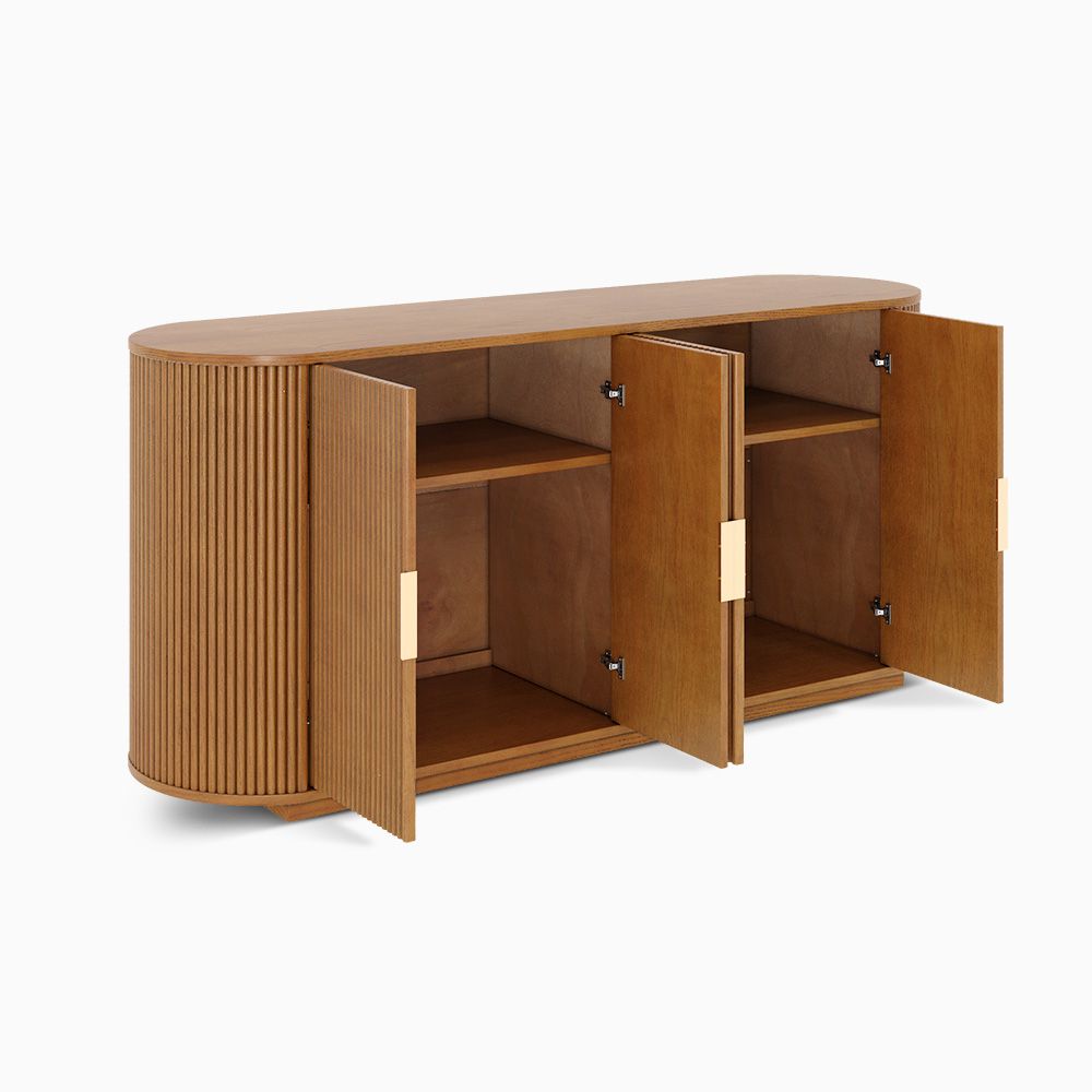 Japandi Ash Wood Sideboard - Japandi