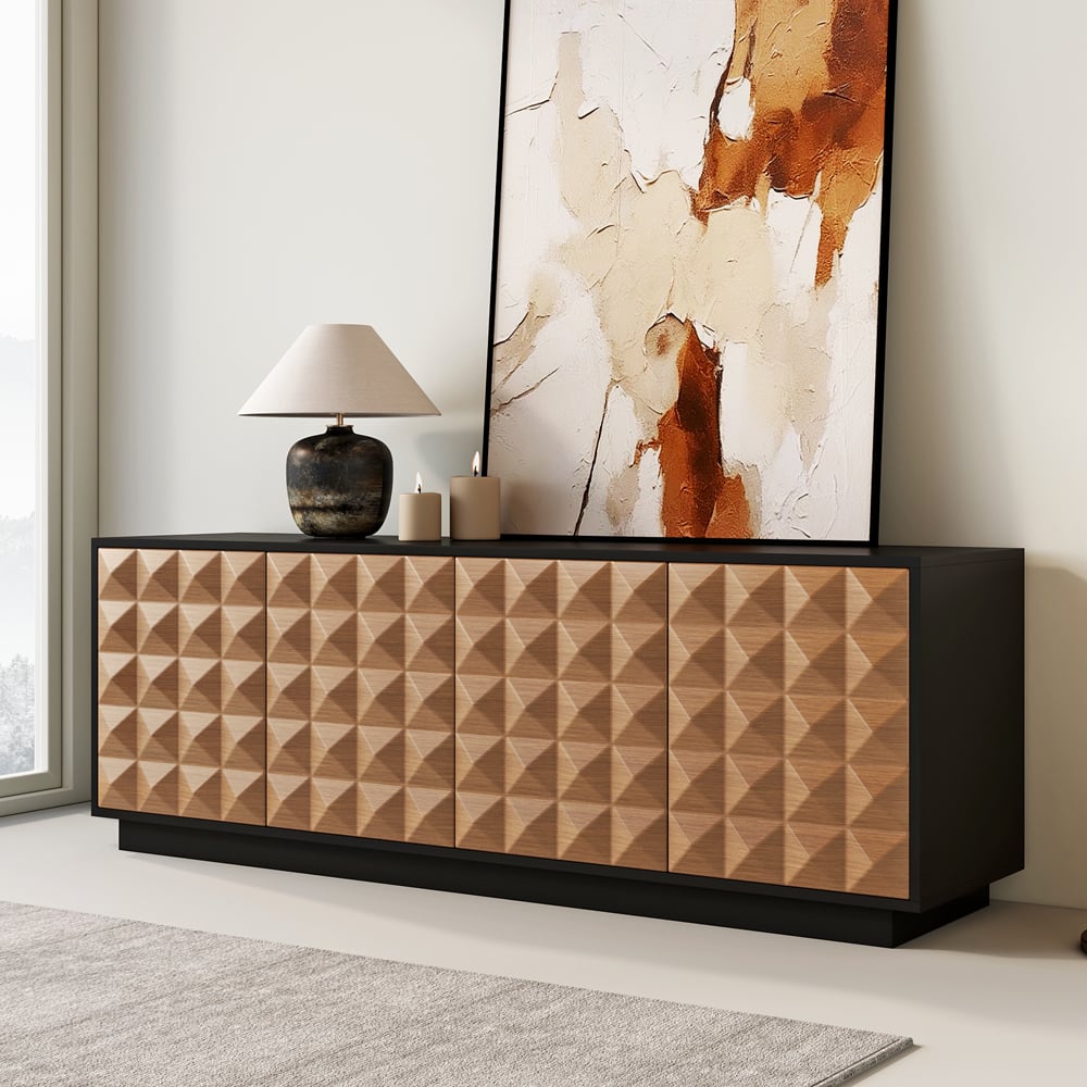 Japandi Tall TV Stand - Japandi