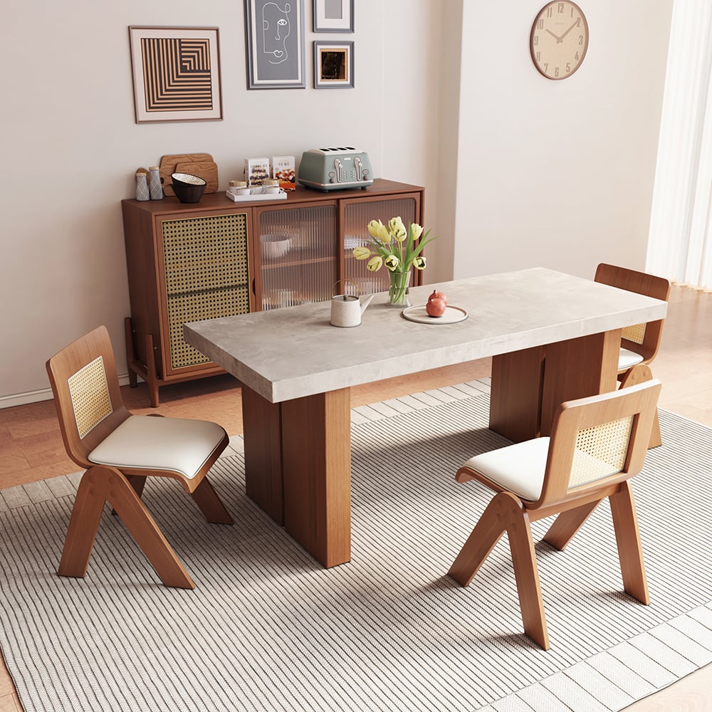 Japandi Walnut Dining Chair (x2) - Japandi