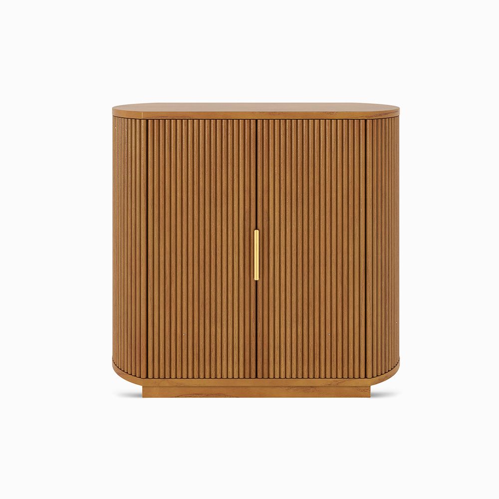 Japandi Tall Grille Design Sideboard - Japandi