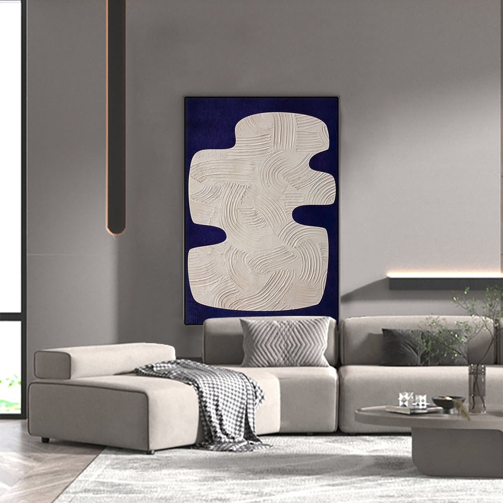 Japandi Blue Painting - Japandi