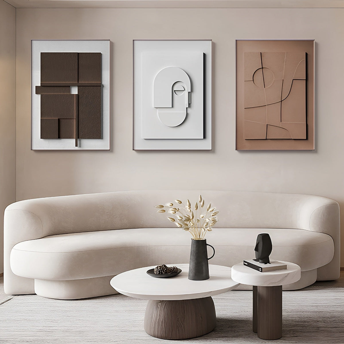 3D Japandi Canva (3 Pieces) - Japandi
