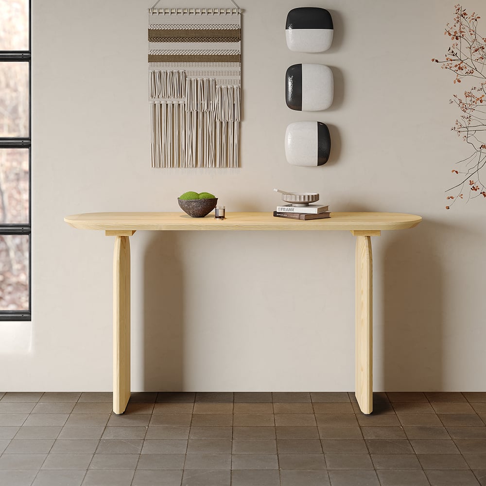 Japandi Rustic Console Table - Japandi
