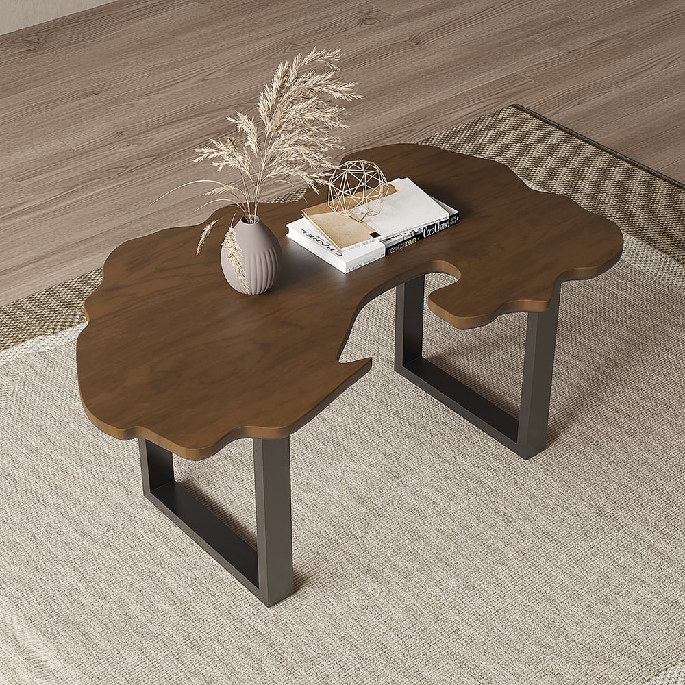 Japandi Rustic Coffee Table - Japandi
