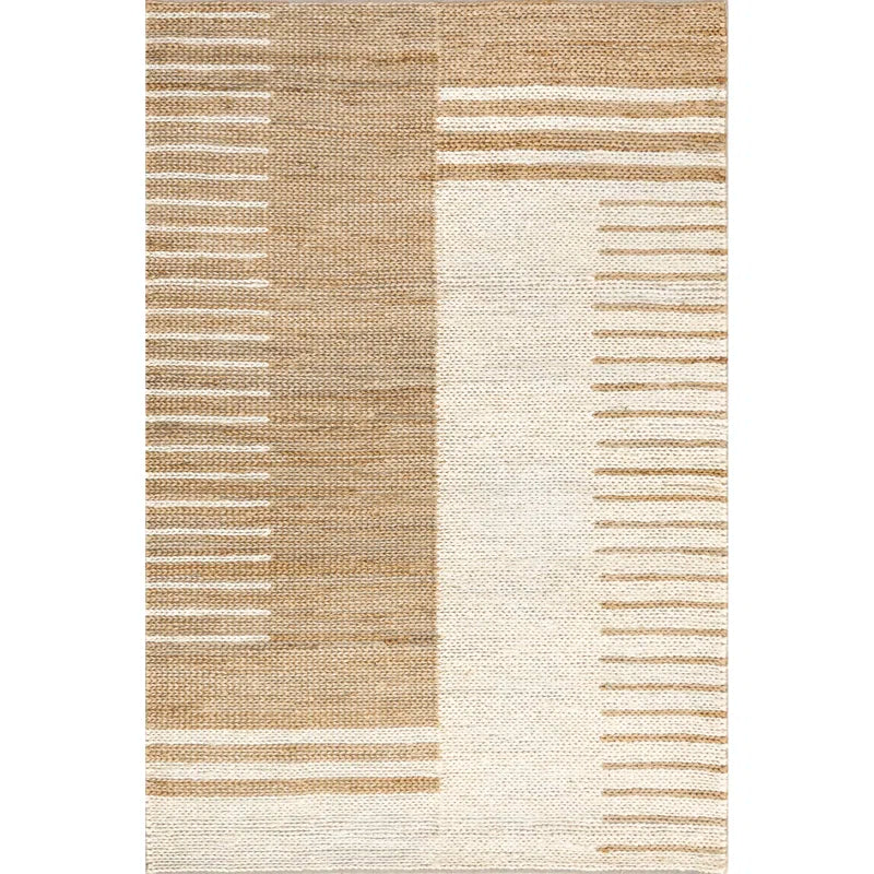 Japandi Geometric Jute Rug - Japandi