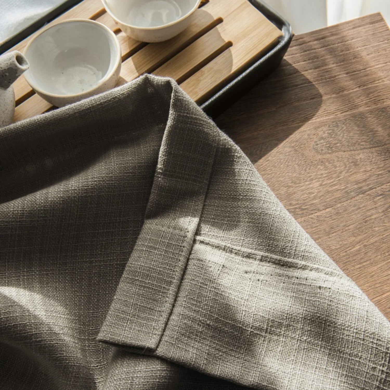 Japandi Custom Linen Blackout Curtains - Japandi