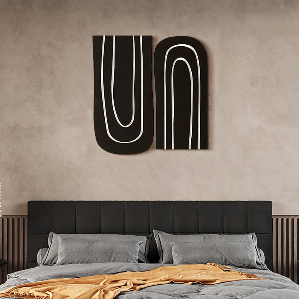 Japandi Black & White Wall Art - Japandi