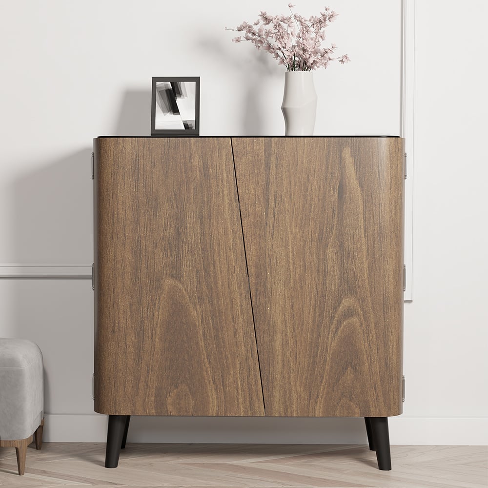 Japandi Entryway Shoe Storage Cabinet - Japandi