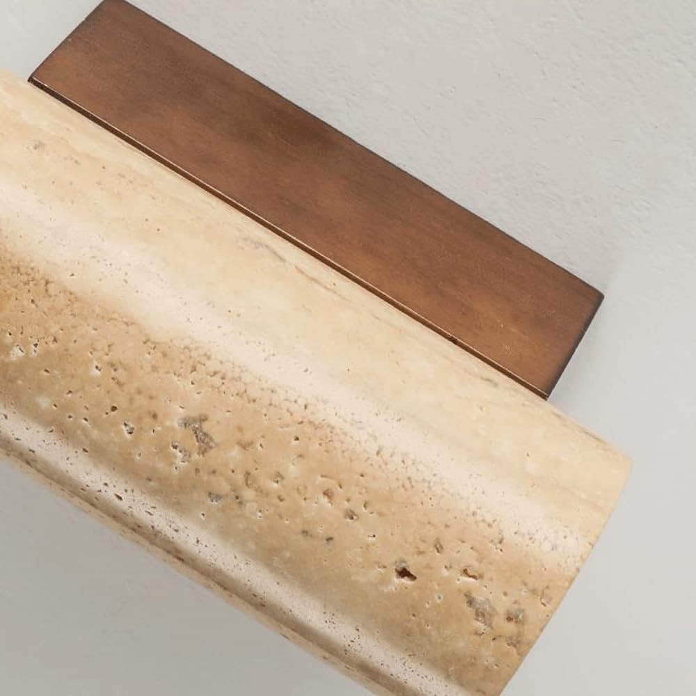 Japandi Travertine Beside Wall Lamp | Japandi.co - Japandi