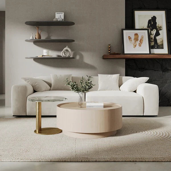 Japandi Storage Coffee Table Set - Japandi