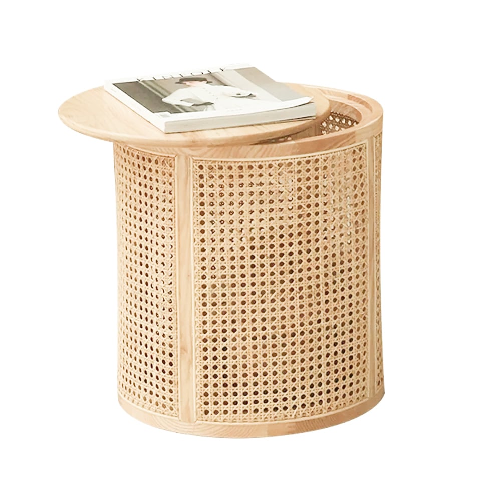 Japandi End Table with Storage - Japandi