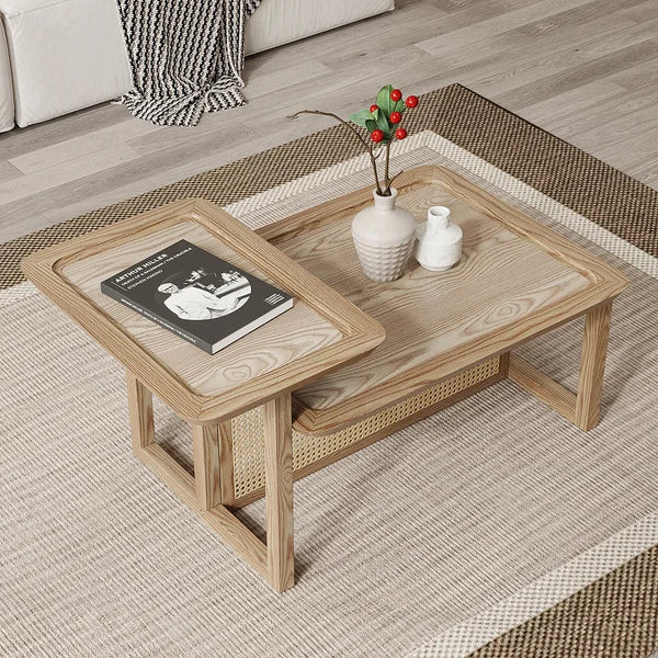 Japandi 2 Tiers Coffee Table - Japandi