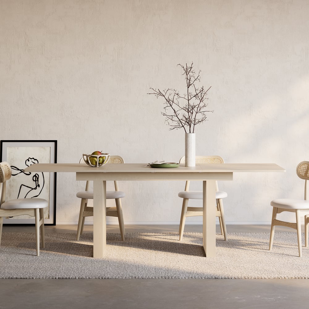 Japandi Rectangular Extendable Table - Japandi