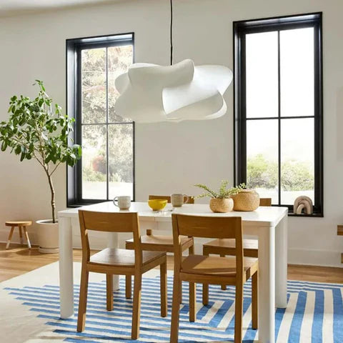 Japandi Opaline Minimalist Pendant Light – Serica - Japandi