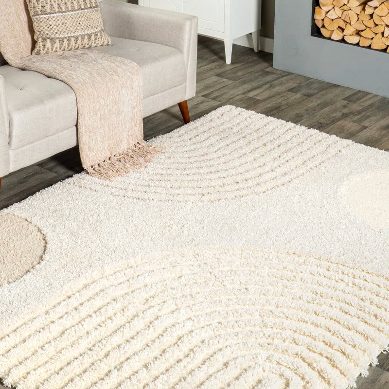 Japandi Abstract Shag Rug - Japandi