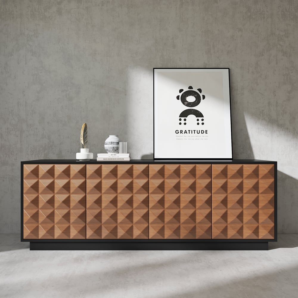Japandi Tall TV Stand - Japandi