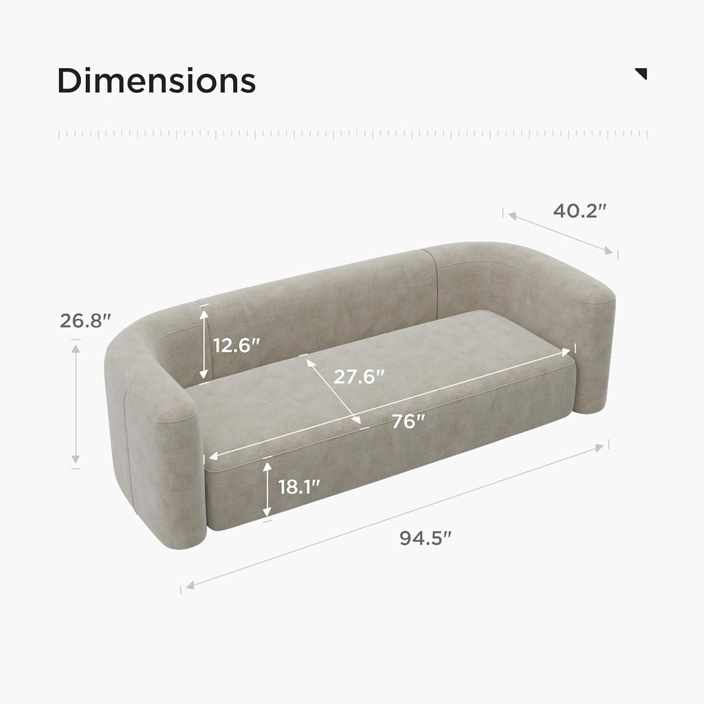 Japandi 3 Seater Couch - Japandi