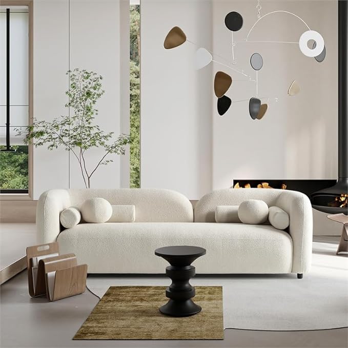 Japandi Style Boucle Sofa - Japandi