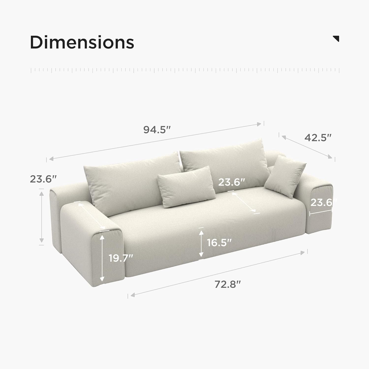 Japandi Minimalist Sofa - Japandi