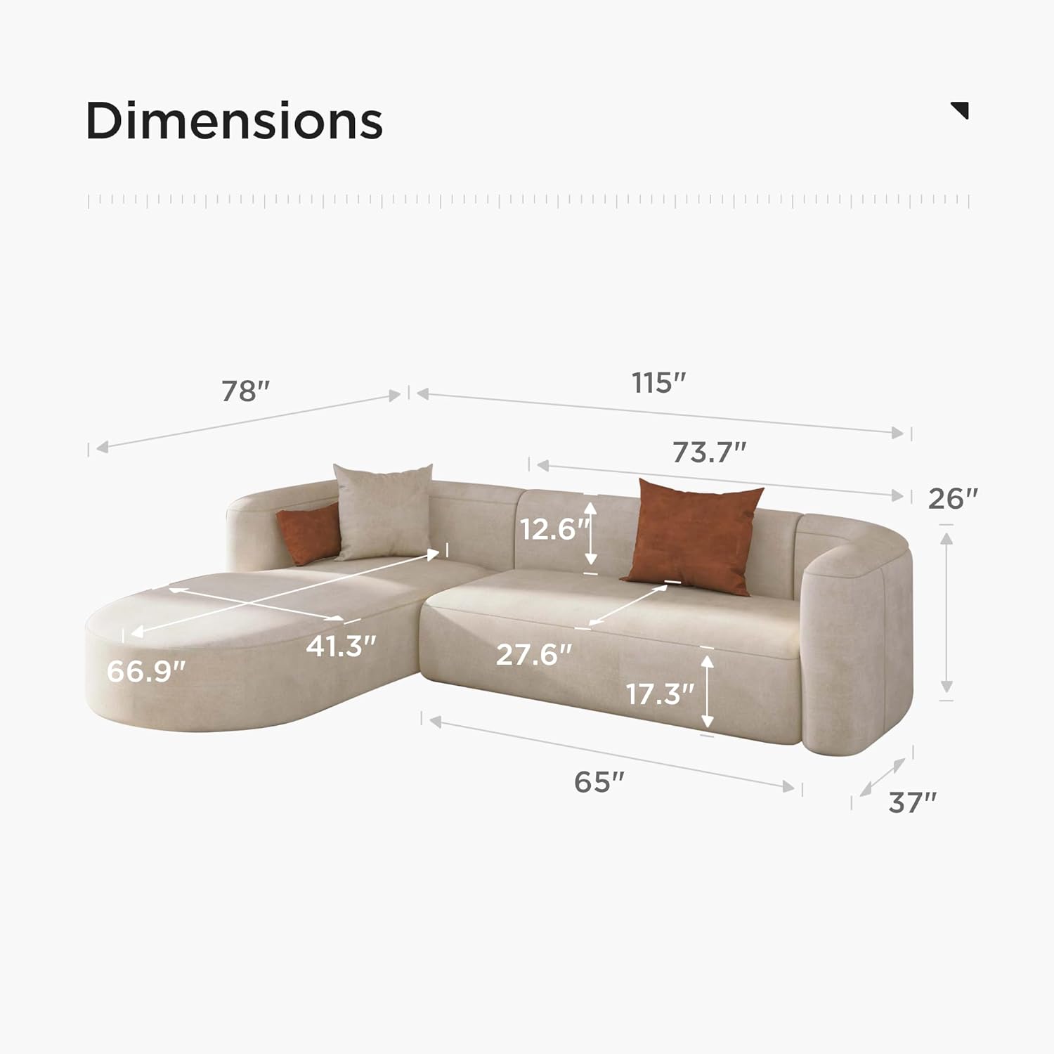 Japandi Velvet Sofa - Japandi