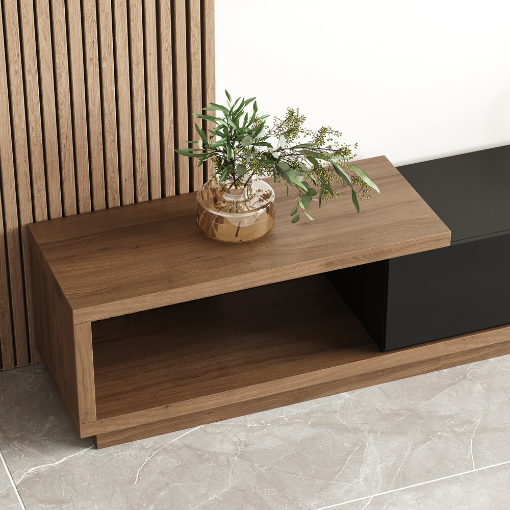 Japandi Black TV Stand - Japandi