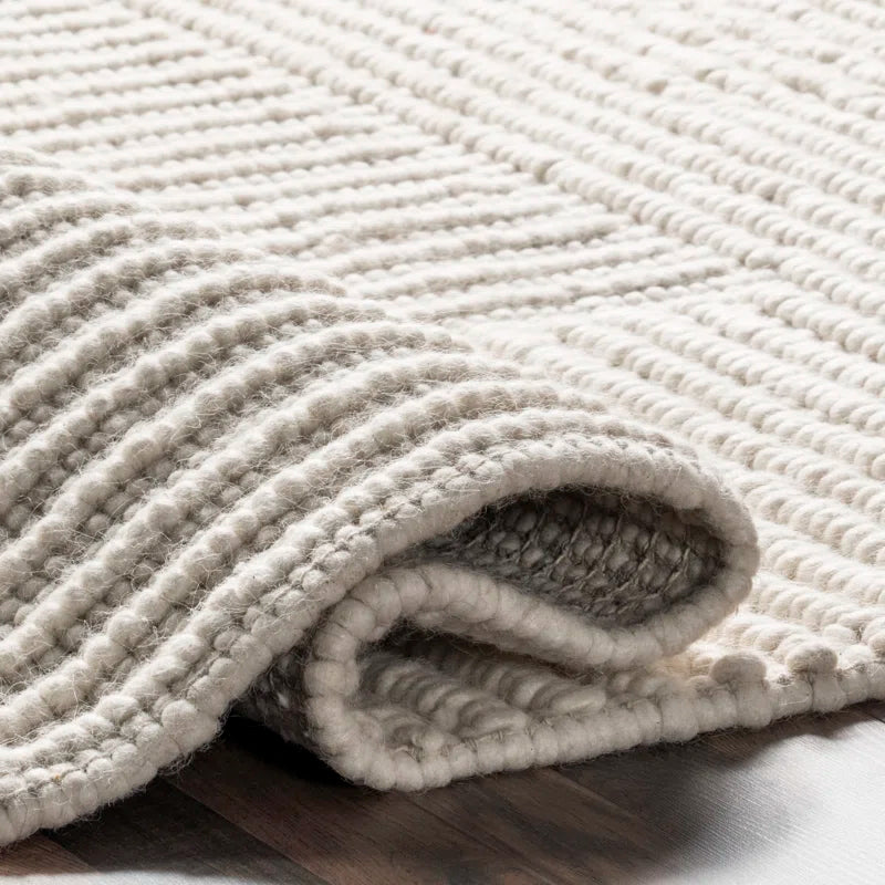 Japandi High-Low Striped Rug - Japandi
